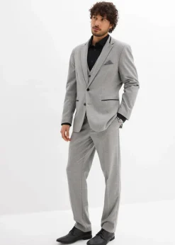 Herren bonprix Große Größen|Anzüge & Sakkos|Anzug mit Weste (3-tlg.Set), Regular Fit