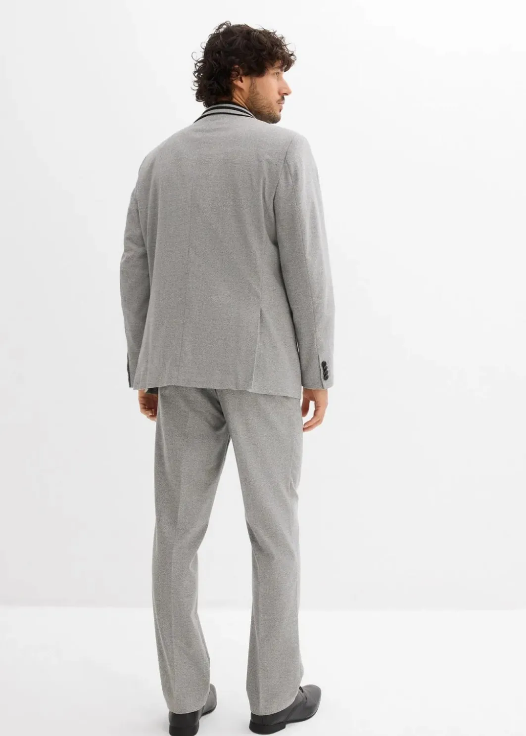 Herren bonprix Große Größen|Anzüge & Sakkos|Anzug mit Weste (3-tlg.Set), Regular Fit