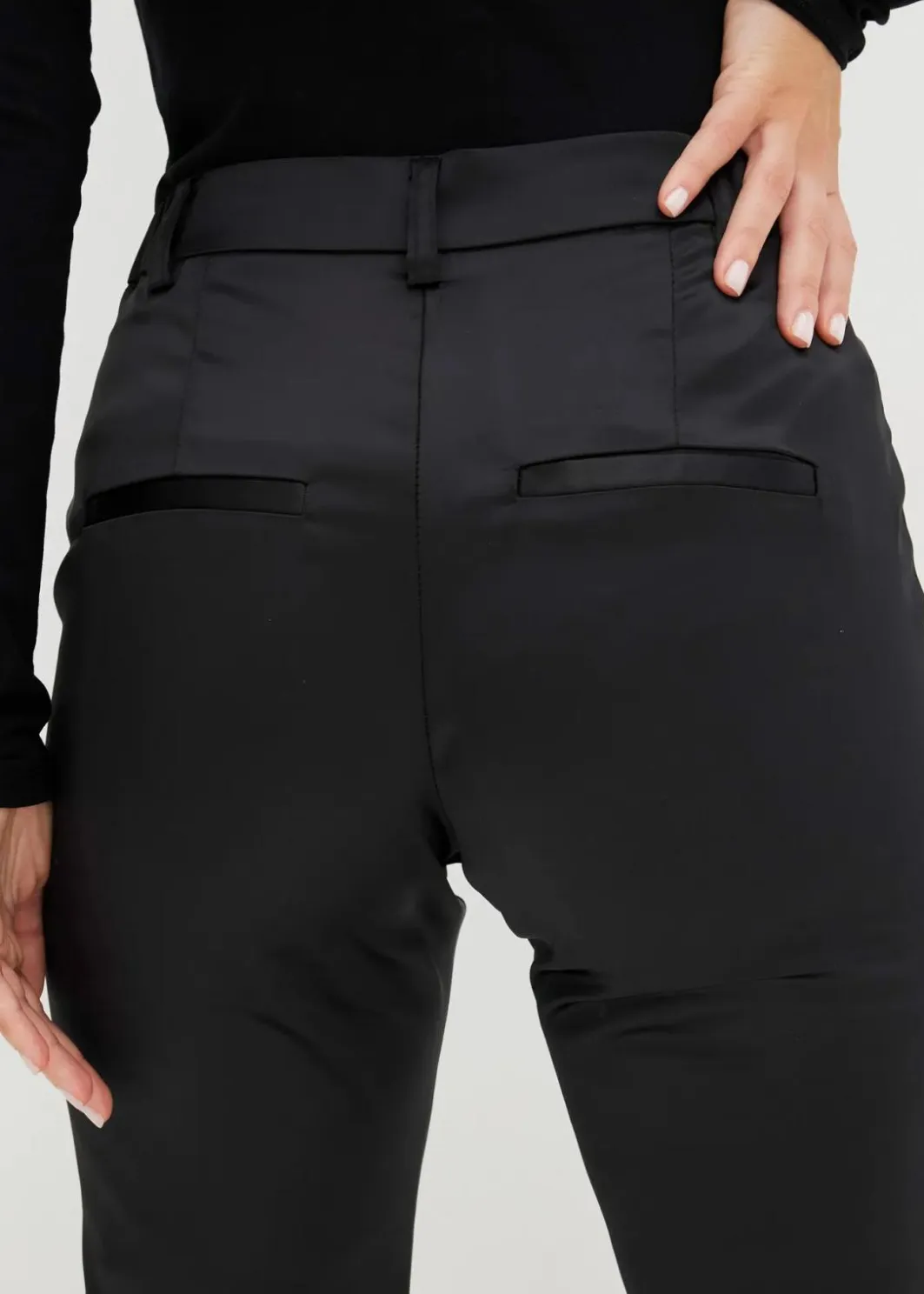 Discount Anzughose aus feinem Satin Damen Hosen|Festliche Mode