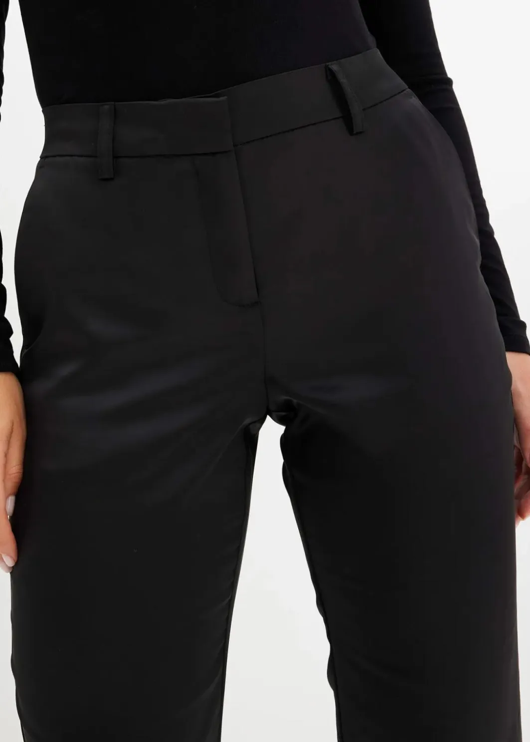 Discount Anzughose aus feinem Satin Damen Hosen|Festliche Mode