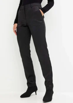Damen bonprix Kurzgrößen|Bekleidung·Kleider|Anzughose aus feinem Satin