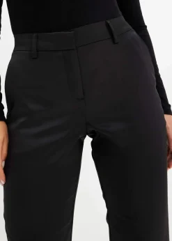Damen bonprix Kurzgrößen|Bekleidung·Kleider|Anzughose aus feinem Satin