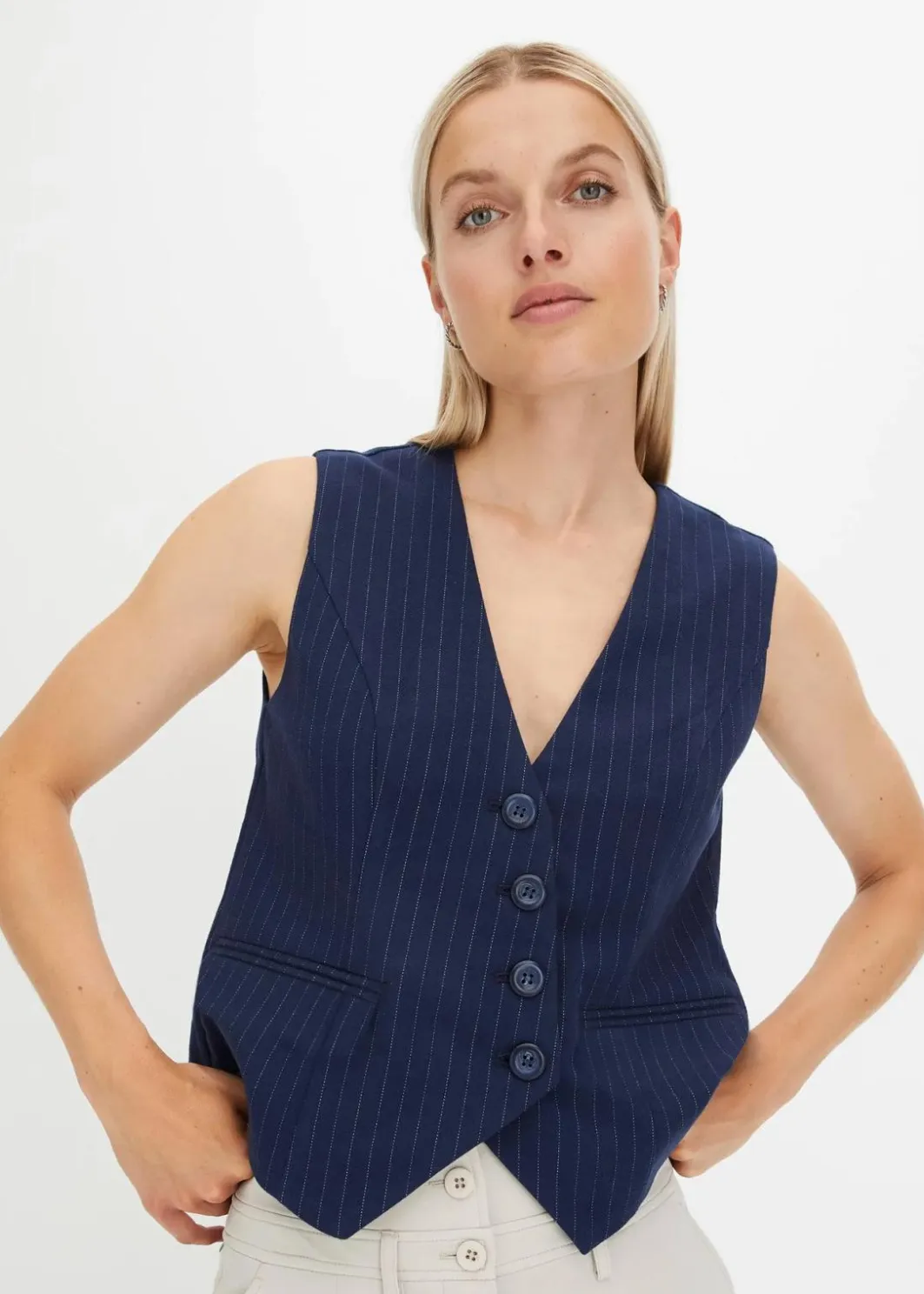 Online Anzugweste aus Viskose-Mix Damen Bekleidung·Hosen|Jacken & Mäntel