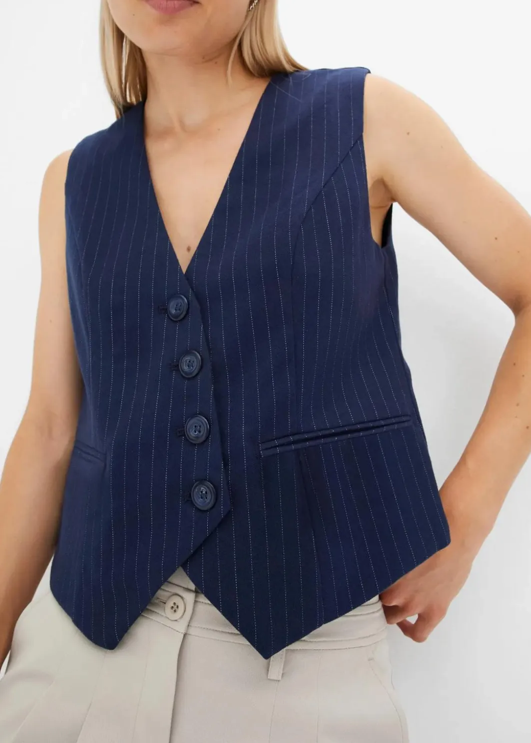Online Anzugweste aus Viskose-Mix Damen Bekleidung·Hosen|Jacken & Mäntel