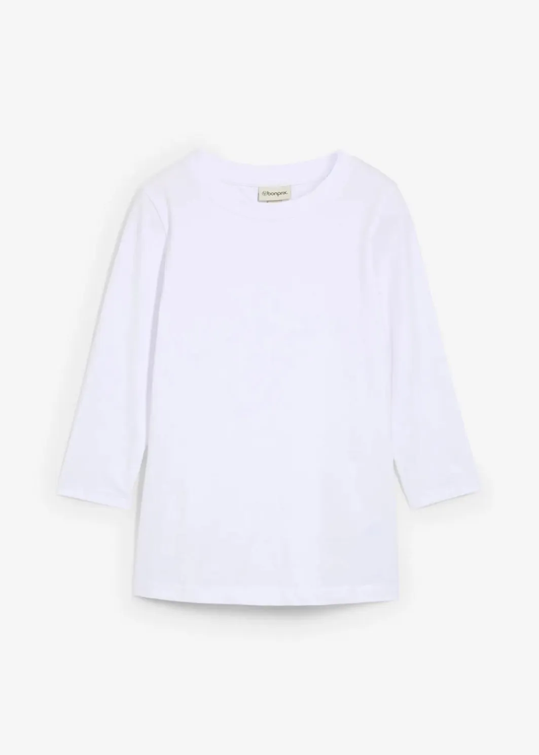 Damen bonprix Bekleidung·Röcke|Nachhaltigere Materialien|3/4-Armshirt mit reiner Bio-Baumwolle