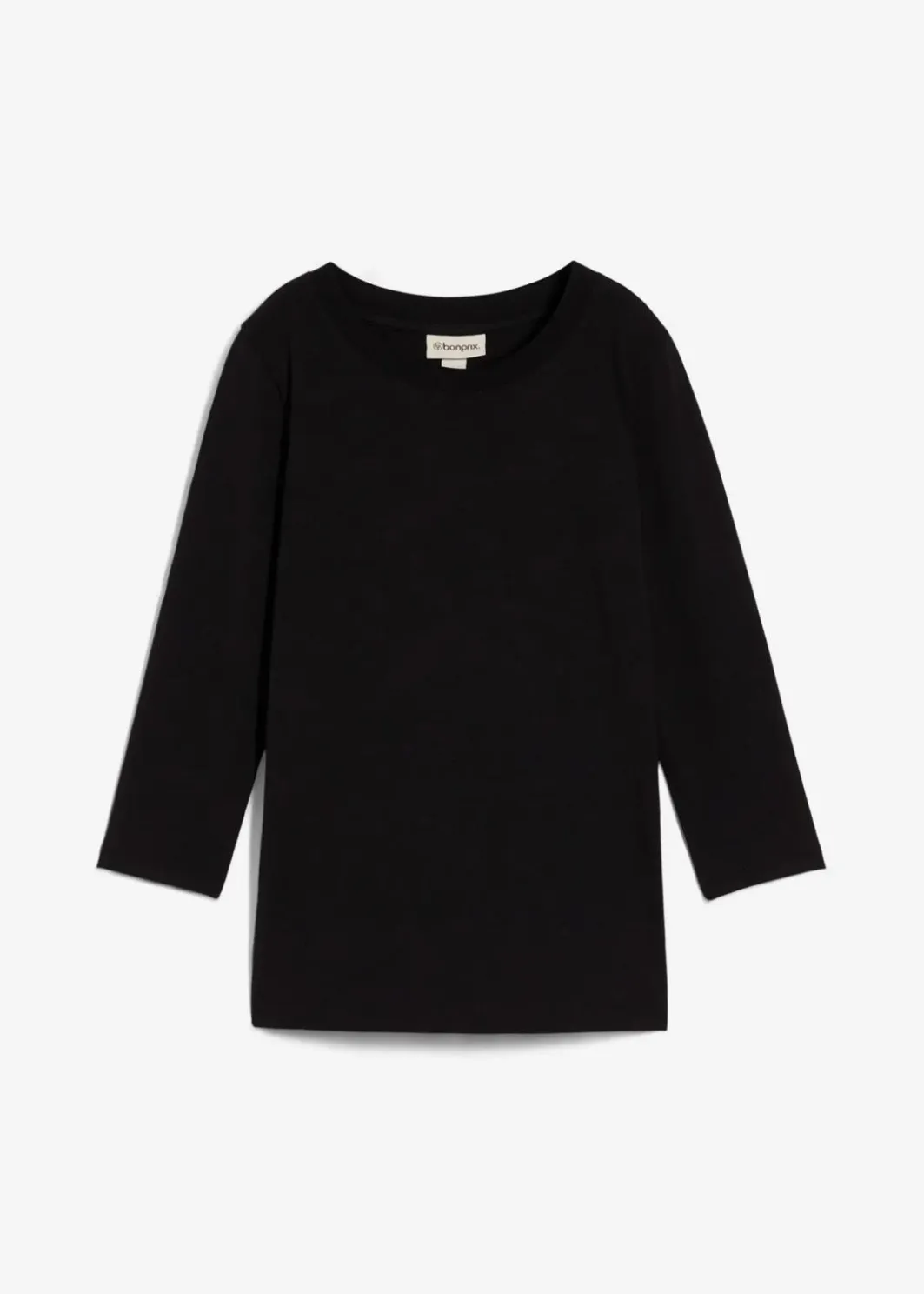 Damen bonprix Shirts & Tops|Basics|3/4-Armshirt mit reiner Bio-Baumwolle