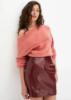 Damen bonprix Bekleidung·Umstandsmode|Strickmode|Asymmetrischer Off-Shoulder Pullover