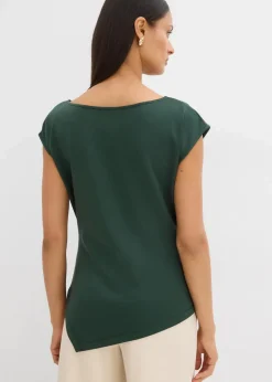Best Asymmetrisches Top aus bequemem Scuba Damen Shirts & Tops