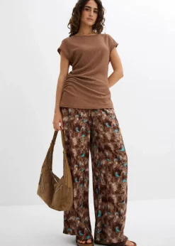 Clearance Asymmetrisches Top aus leichtem Crêpe Damen Nachhaltigere Materialien|Shirts & Tops
