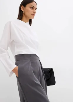 Damen bonprix Bekleidung·Kleider|Ausgestellte Bundfaltenhose