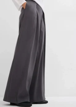 Damen bonprix Bekleidung·Kleider|Ausgestellte Bundfaltenhose