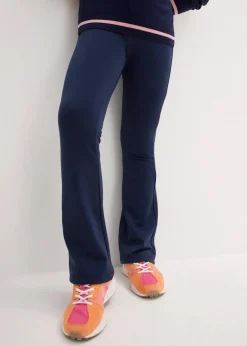 Kinder bonprix Mädchen 9-16 Jahre·Hosen & Leggings|Ausgestellte Jerseyhose mit angerauter Innenseite