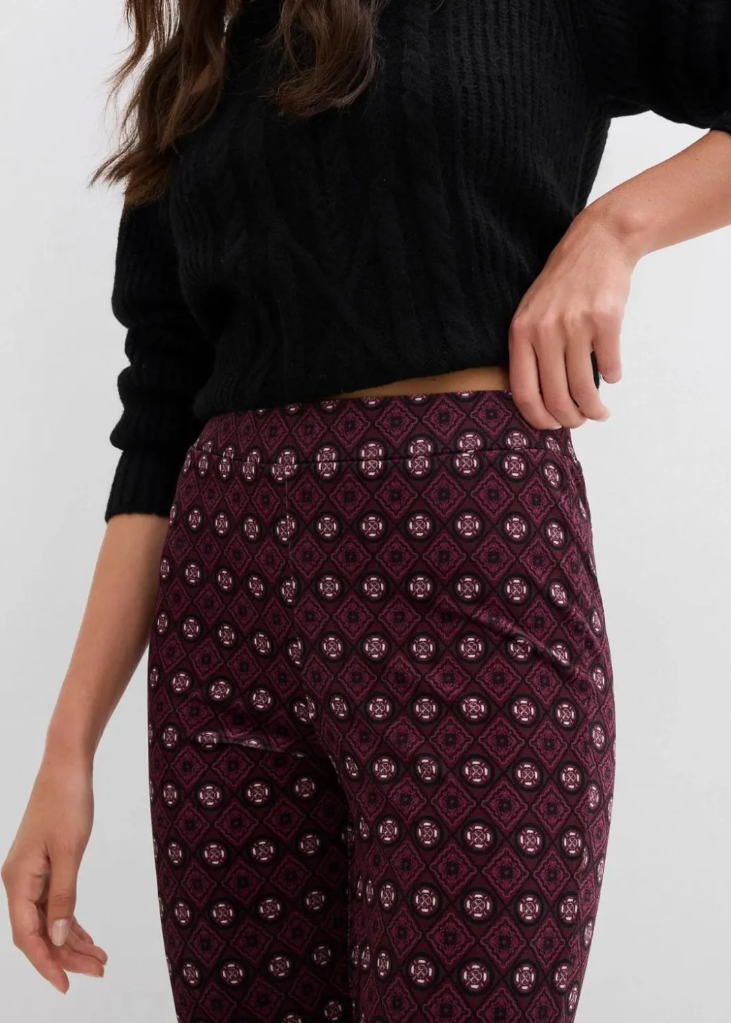 Online Ausgestellte Leggings aus softem Samt Damen Bekleidung·Kleider|Hosen