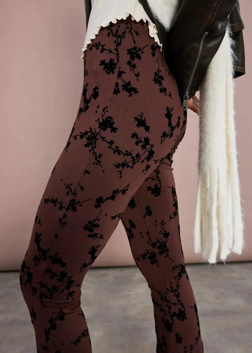 Damen bonprix Bekleidung·Kleider|Hosen|Ausgestellte Leggings aus softer Viskose