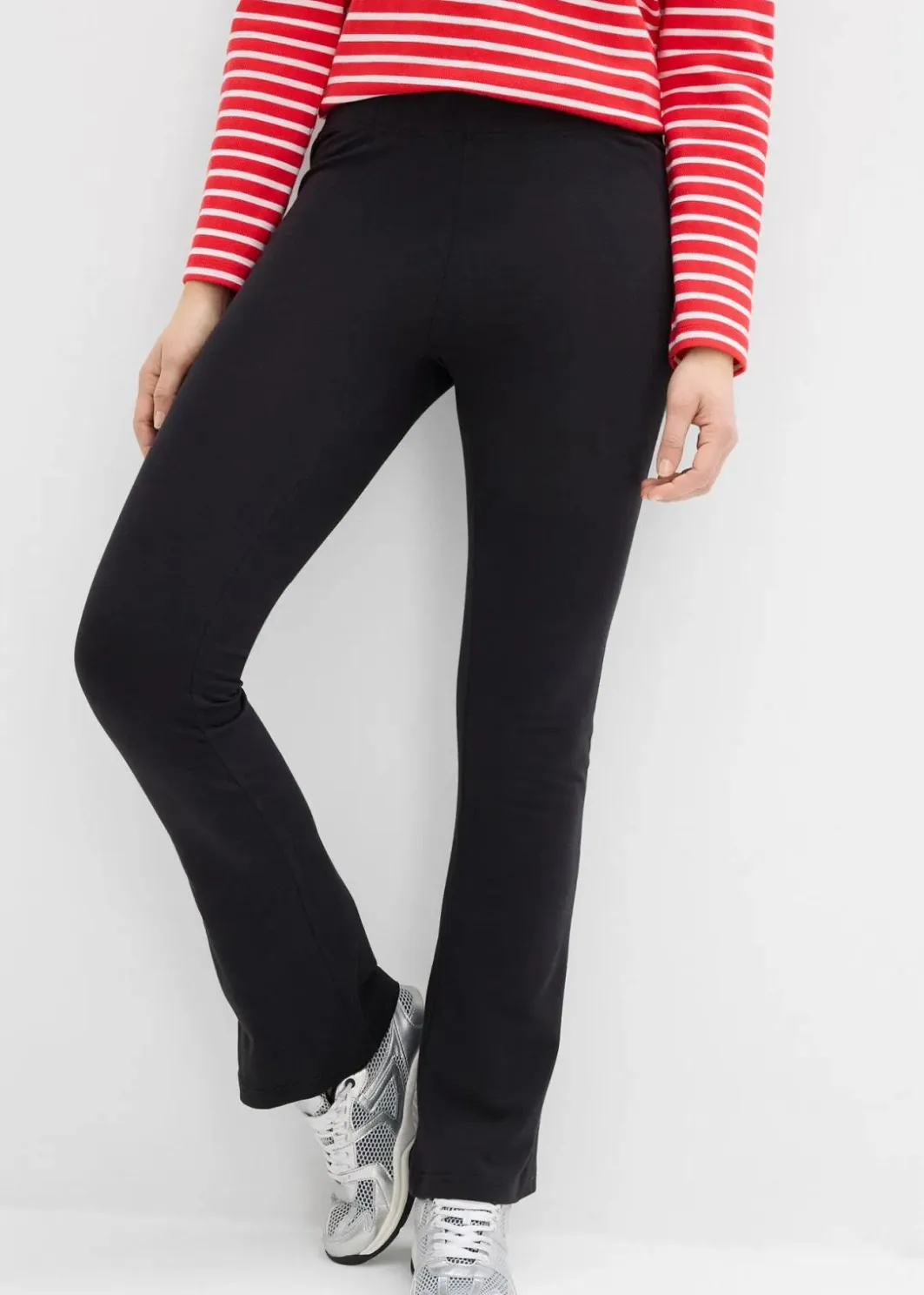 Damen bonprix Bekleidung·Kleider|Hosen|ausgestellte Leggings (2er-Pack)