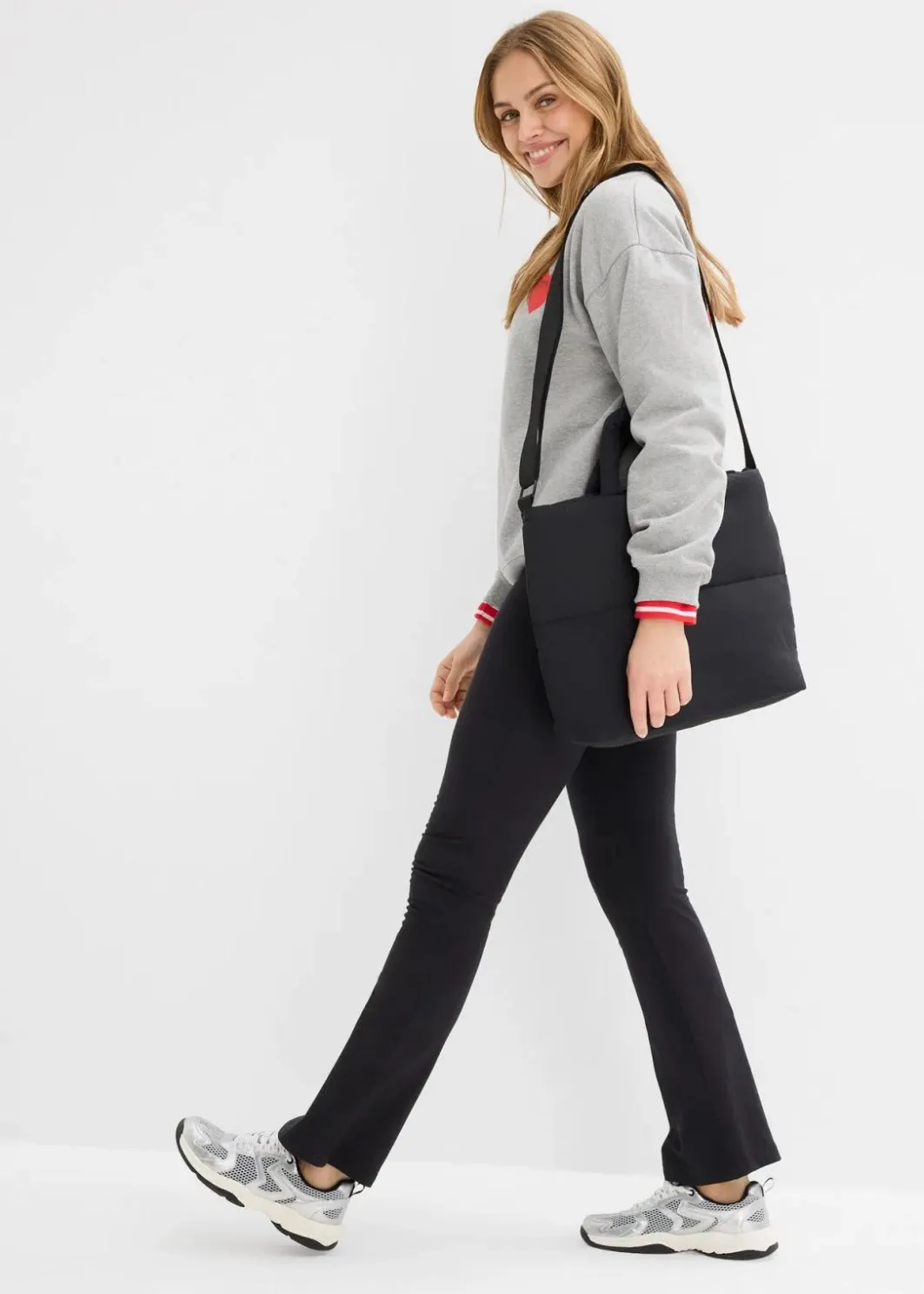 Damen bonprix Bekleidung·Kleider|Hosen|ausgestellte Leggings (2er-Pack)