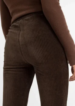 Ausgestellte Leggings in Cordoptik Damen Bekleidung·Kleider|Hosen