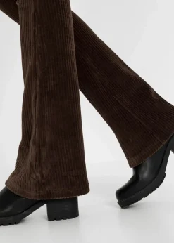 Ausgestellte Leggings in Cordoptik Damen Bekleidung·Kleider|Hosen