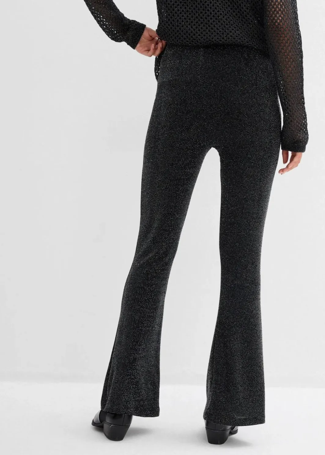 Hot Ausgestellte Leggings mit Glitzer Damen Bekleidung·Kleider|Hosen