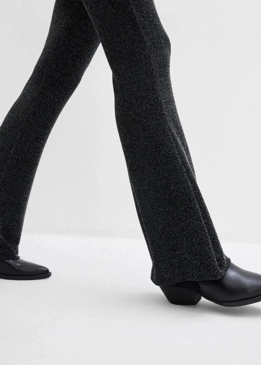 Hot Ausgestellte Leggings mit Glitzer Damen Bekleidung·Kleider|Hosen