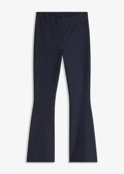 New Ausgestellte Schlupfhose mit Nadelstreifen Damen Bekleidung·Kleider