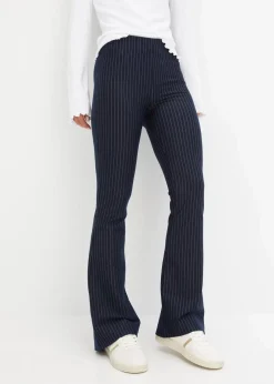 New Ausgestellte Schlupfhose mit Nadelstreifen Damen Bekleidung·Kleider