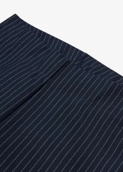 New Ausgestellte Schlupfhose mit Nadelstreifen Damen Bekleidung·Kleider