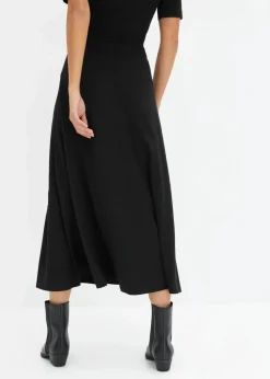 Damen bonprix Röcke|Bekleidung·Sportbekleidung|ausgestellter Jersey-Rock