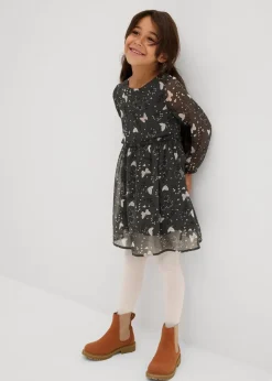 Ausgestelltes Chiffonkleid Kinder Mädchen 2-8 Jahre·Kleider & Röcke