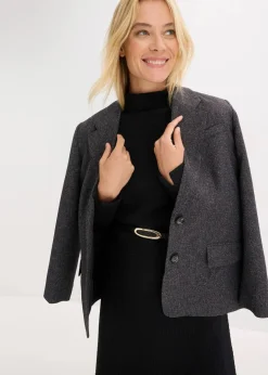 Damen bonprix Bekleidung·Pullover & Strickjacken|Nachhaltigere Materialien|Ausgestelltes Midikleid