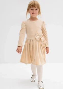 Clearance Ausgestelltes Samtkleid Kinder Mädchen 2-8 Jahre·Kleider & Röcke