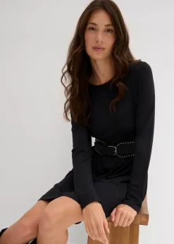 Damen bonprix Nachhaltigere Materialien|Kleider|Ausgestelltes Shirtkleid