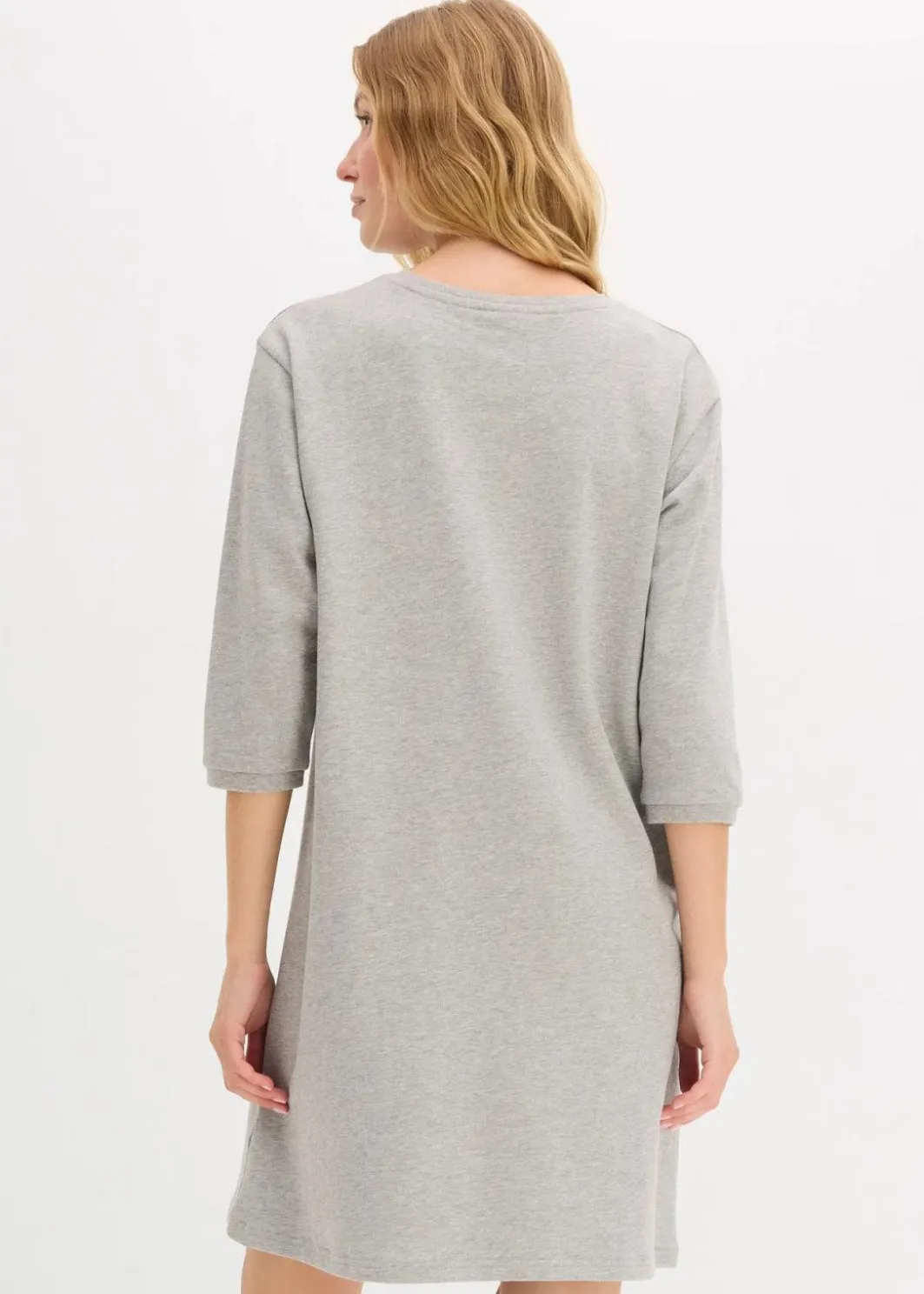 Damen bonprix Kleider|Nachhaltigere Materialien|Ausgestelltes Sweatkleid
