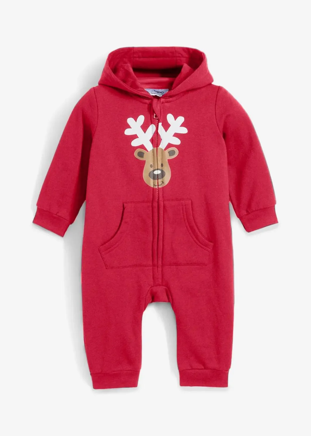Kinder bonprix Overalls & Sets|Bio Baumwolle|Baby Sweat Overall mit Weihnachtsmotiv aus Bio Baumwolle