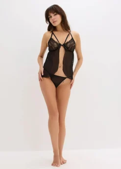Best Babydoll + String (2-tlg.Set) Damen Große Cups D-H|Nachtwäsche