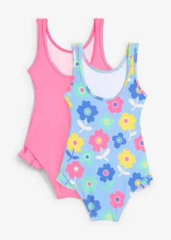 Kinder bonprix Jungen|Mädchen|Badeanzug (2er Pack)