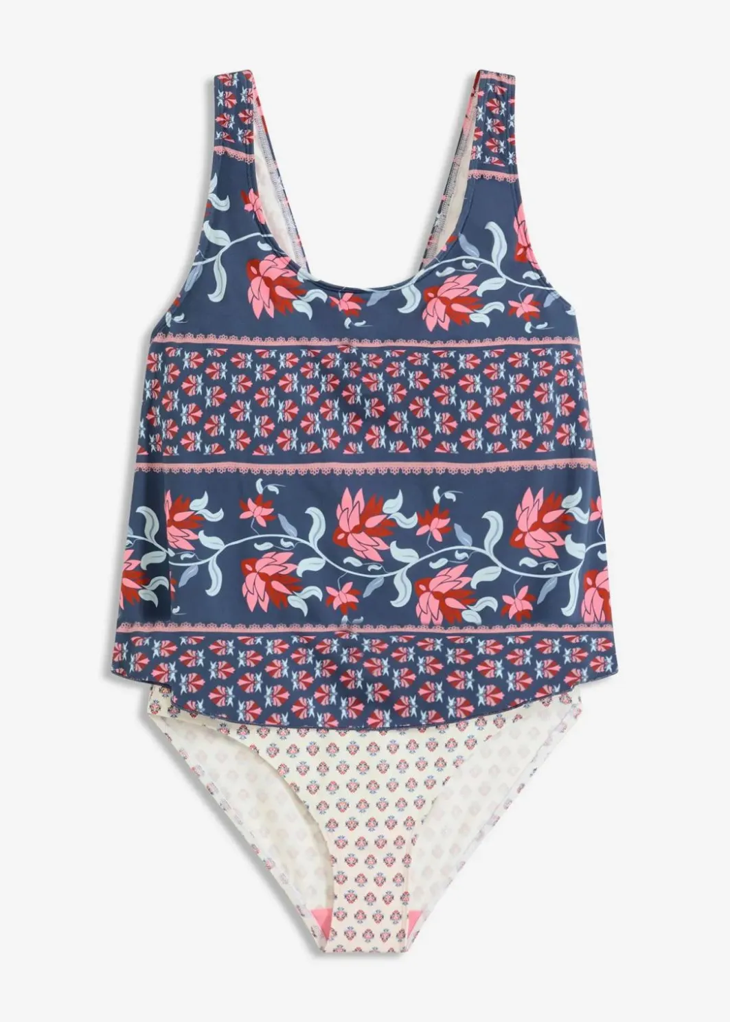Badeanzug in Tankini-Optik Damen Nachhaltigere Materialien|Badeanzüge