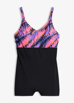 Damen bonprix Nachhaltigere Materialien|Badeanzüge|Badeanzug mit Bein