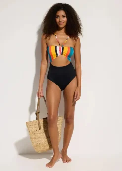 Badeanzug mit Cut-Out Damen Nachhaltigere Materialien|Badeanzüge