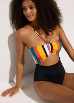 Badeanzug mit Cut-Out Damen Nachhaltigere Materialien|Badeanzüge