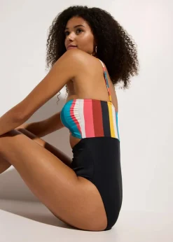 Badeanzug mit Cut-Out Damen Nachhaltigere Materialien|Badeanzüge