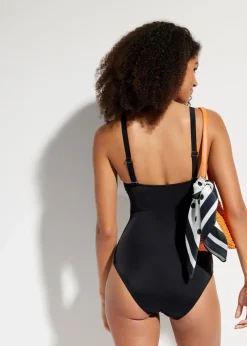 Damen bonprix Sport Bademode|Badeanzüge|Badeanzug mit eckigem Ausschnitt