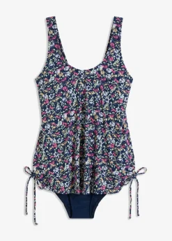 Damen bonprix Nachhaltigere Materialien|Badeanzüge|Badeanzug mit seitlicher Raffung