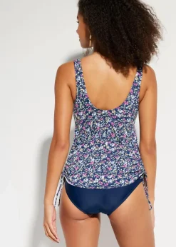 Damen bonprix Nachhaltigere Materialien|Badeanzüge|Badeanzug mit seitlicher Raffung