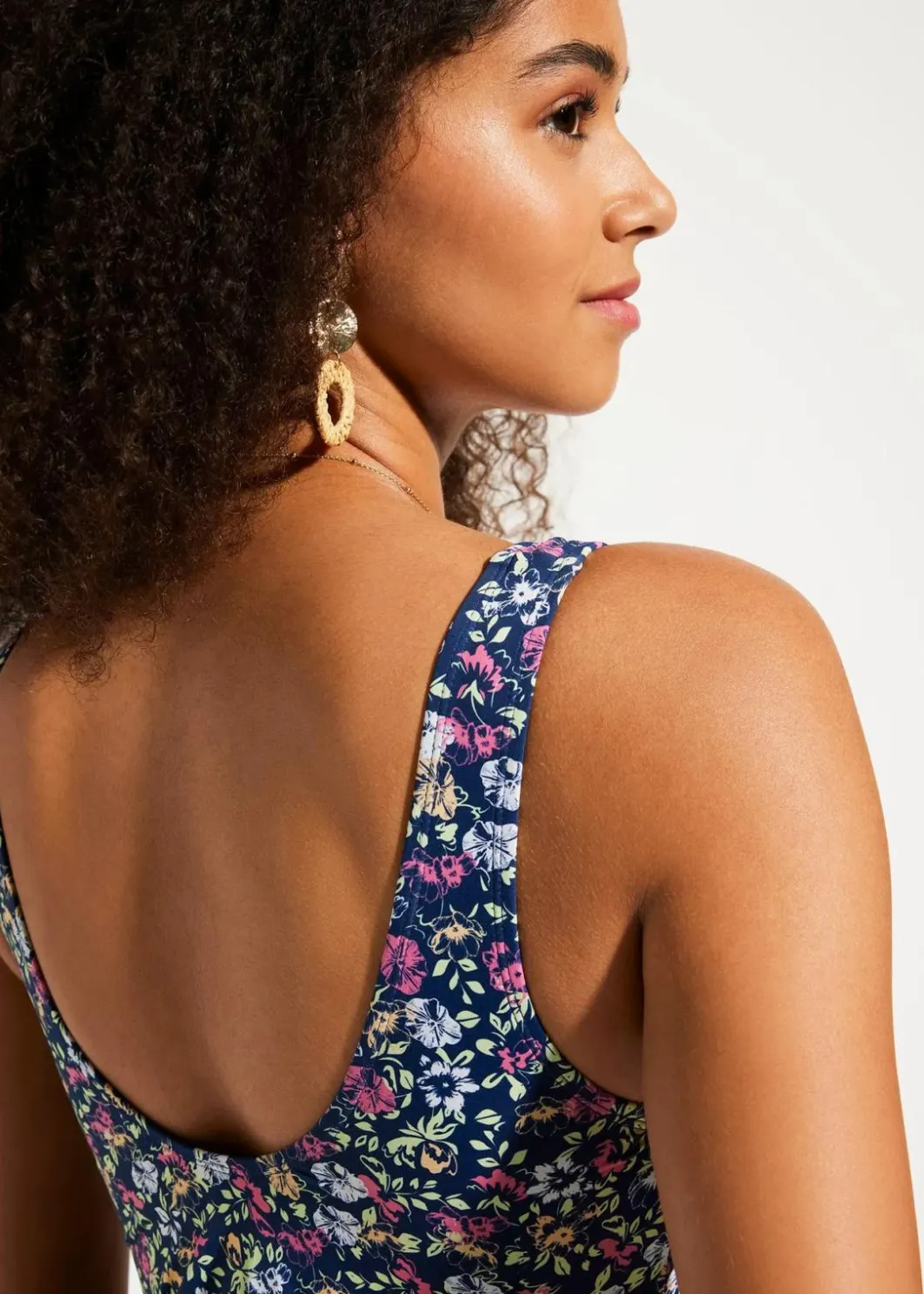 Damen bonprix Nachhaltigere Materialien|Badeanzüge|Badeanzug mit seitlicher Raffung