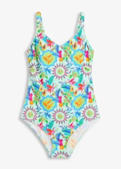 Outlet Badeanzug mit V-Ausschnitt Damen Nachhaltigere Materialien|Bademode·Badeanzüge