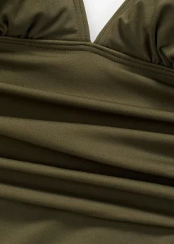 Damen bonprix Nachhaltigere Materialien|Badeanzüge|Badeanzug mit V-Ausschnitt