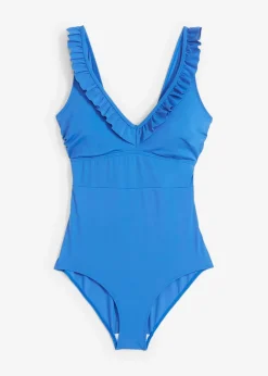 Damen bonprix Nachhaltigere Materialien|Badeanzüge|Badeanzug mit Volants