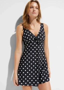 Damen bonprix Nachhaltigere Materialien|Bademode·Bedeckende Bademode|Badekleid mit breiten Trägern