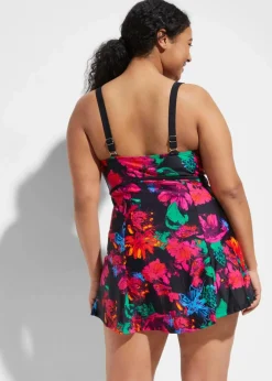 New Badekleid mit Rundhalsausschnitt Damen Nachhaltigere Materialien|Bedeckende Bademode